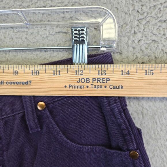Vintage Wrangler Jeans Womens 12x36 Purple Button‎ Fly Tall Rodeo Cowgirl USA - Picture 8 of 15